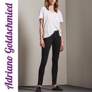 ADRIANO GOLDSCHMIED The Legging Super Skinny Black Pants, Size 27R‎